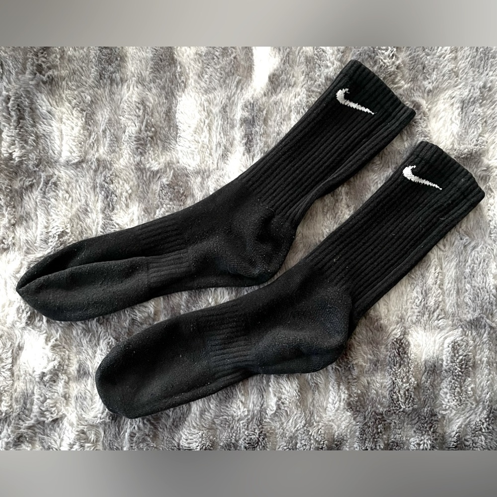 Long Nike Socks Black Athletic Mens Adult